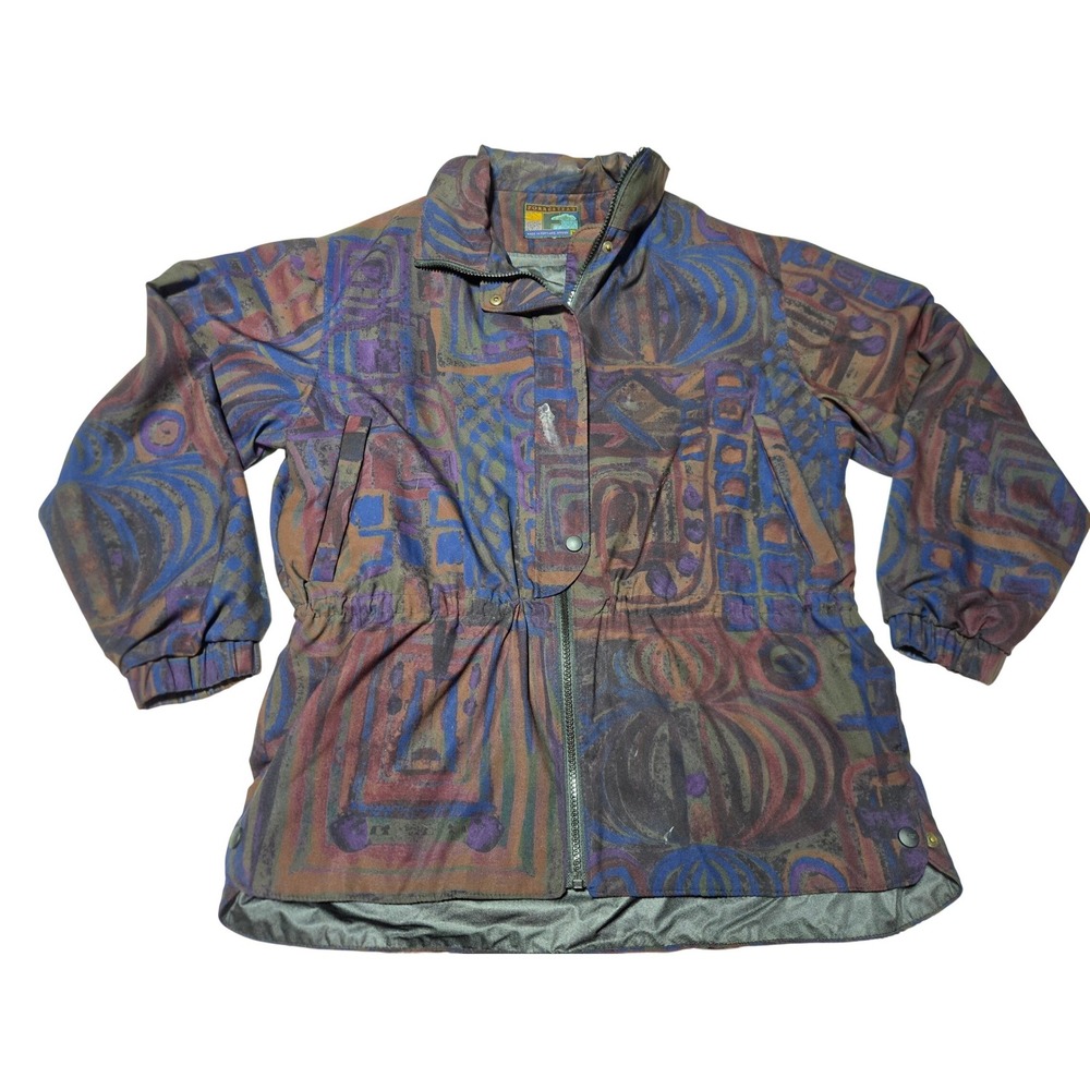 Vintage Forrester's Gore-Tex Abstract Print Ski Jacket Women's‎ M